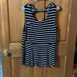 Torrid Sleeveless Peplum Blouse